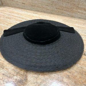 Black evening hat